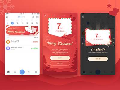 Christmas Page ui 设计