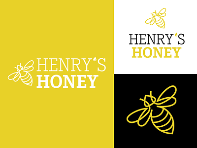 Henry's Honey branding design graphic design logo