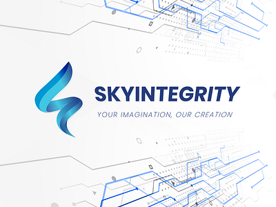 Sky Integrity branding design graphic logo vector