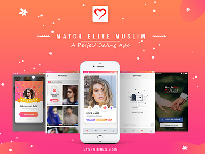 Match Elite Muslim android app app dating app icon illustration ios app mobile app muslim community muslim community ui ux vector