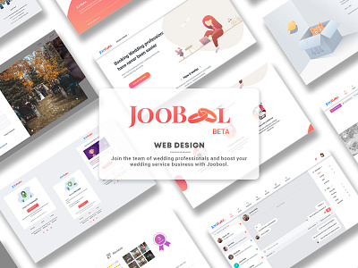 Joobool - Web App design graphic icon illustration ui ux vector web app webdesign website website concept website design wedding