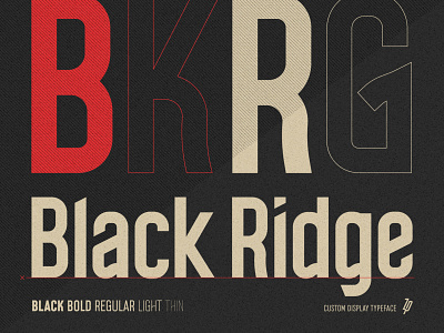 Black Ridge - Display Typeface