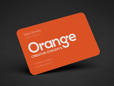 Orange Visiting Card