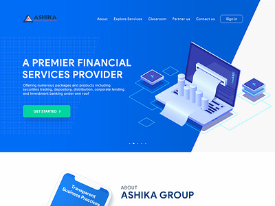 Finance webdesign