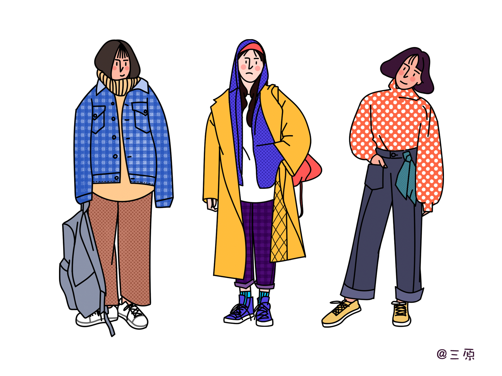 Cool girl by 三原 on Dribbble