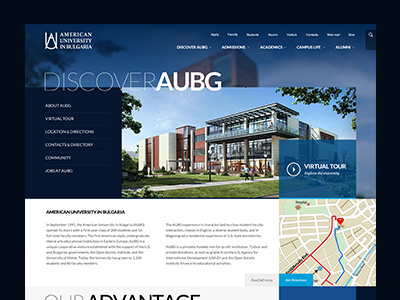 Discover aubg blue boxes education learn university
