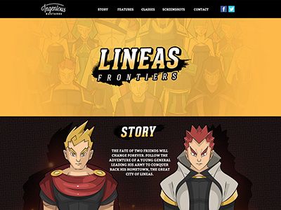 Lineas Frontiers website android game ios iphone mangas puzzle game rpg
