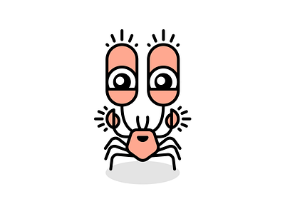 Happy Crab animal crab happy illustration illustrator