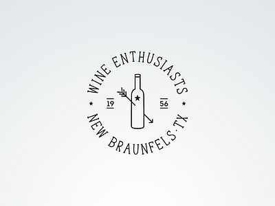 Wine Enthusiasts Vintage Fantasy Logo