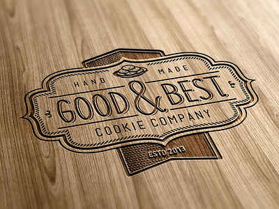 Good & Best Cookie Company Logo best company cookie cookies good logo vintage