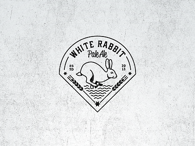 White Rabbit Pale Ale Vintage Logo