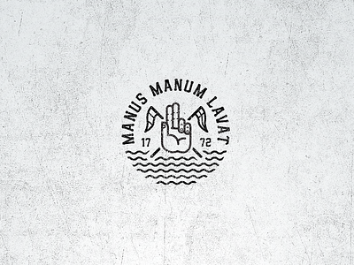 Secret Society Stamp Series - No. I hand lavant logo manum manus secret society