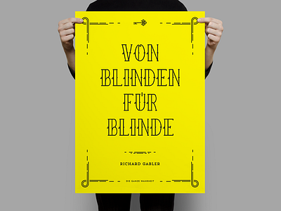 Company Quotes Poster Series "Die ganze Wahrheit" - No. 1 blind company company die ganze wahrheit deutsch german poster quotes series