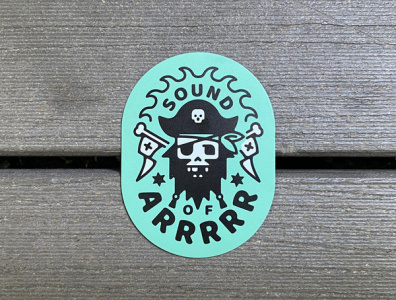 Sound Of Arrrrr - Fridge Magnets design fridgemagnet illustration illustrator pirate
