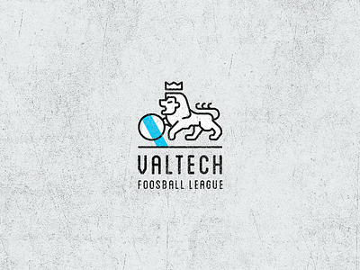 Valtech Foosball League badge foosball heraldry lion logo table soccer valtech