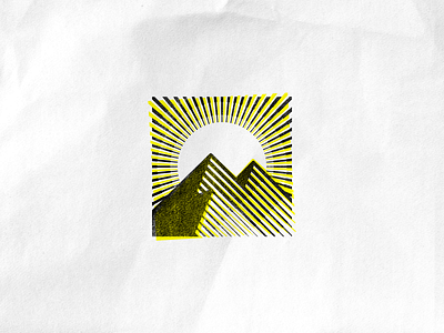 Peaks illustration illustrator lineart lines mountains peak peaks sun