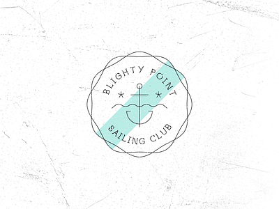 Vintage Fantasy Sailing Club Logo anchor club fantasy logo maritime sailing sea star vintage