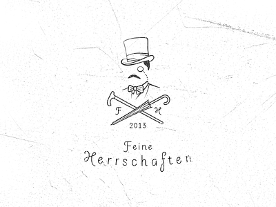 Feine Herrschaften badge club feine fine gentlemen herrschaften logo vintage