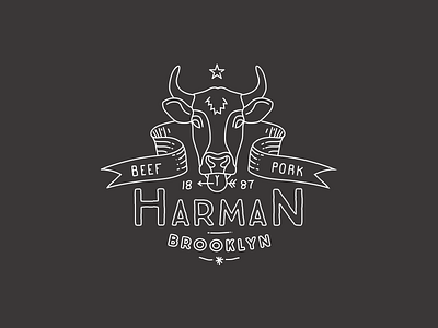 Vintage Fantasy Butcher Logo