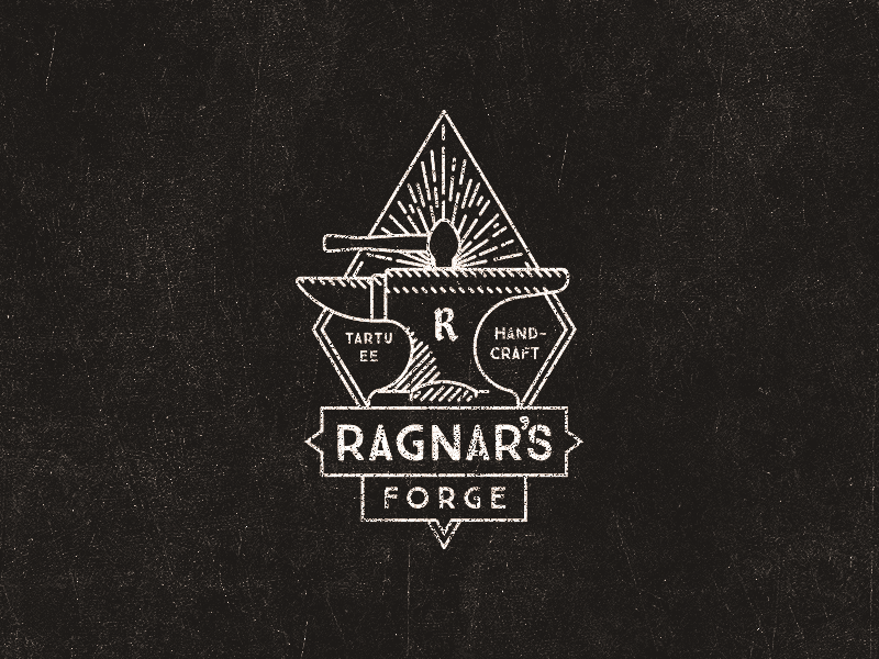 Logo for a blacksmith by Mathias Temmen on Dribbble