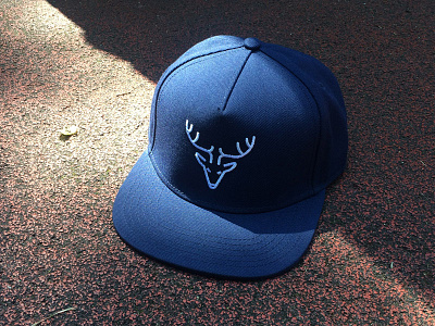 Jardin du Cerf embroidered logo on hat