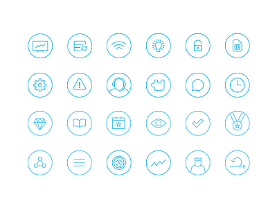 Outlined Icon Set icons outline outlined set