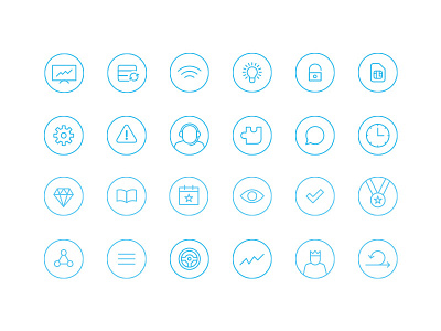 Outlined Icon Set