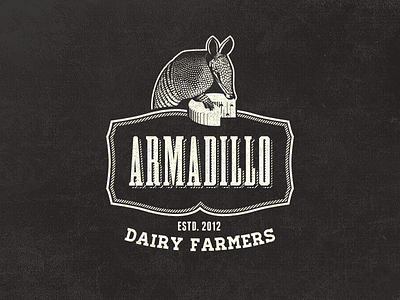 Armadillo Dairy Farmers - Vintage Fantasy Logo