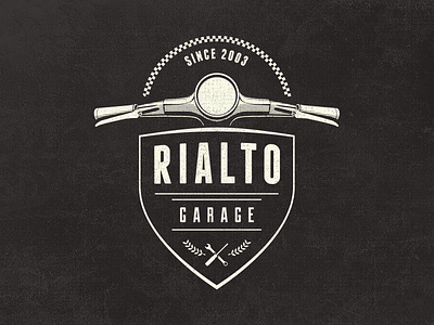 Rialto Garage Logo - Work in progress / Update logo rialto scooter vespa vintage