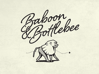 Baboon & Bottlebee Fantasy Logo V1