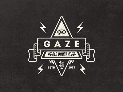 Gaze - A random badge badge gaze logo vintage