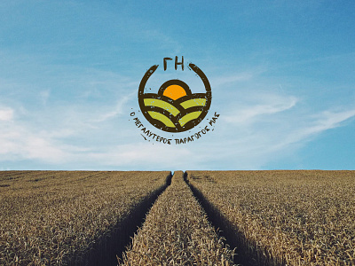 Into the fields graphics illustration logo typography