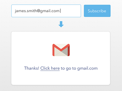 Email Signup Redirect Flow email newsletter signup