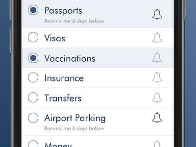 Travel Checklist iPhone app checklist ios travel