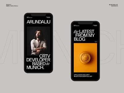 Arlind Aliu — Portfolio 001 bold design inspiration interaction layout minimal mobile motion portfolio swiss typography ui ux