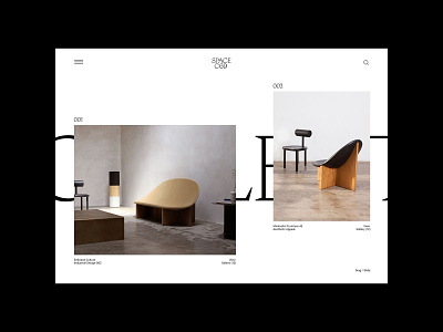 SPACE C69 — Studio 03 clean design furniture grid interior layout typography ui web webdesign website whitespace