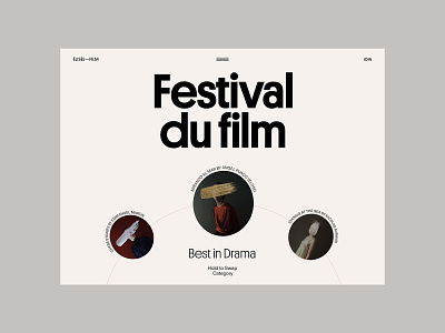 ÉLISÉE — Film Festival 002 clean concept design festival film layout layout design minimal modern photography typeface typography web web design webdesign website whitespace