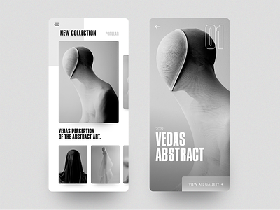 Vedas - App app art cards clean concept interface ios layout minimal mobile photograhy ui ux