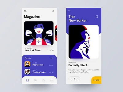 Magazine App app app design application clean colors design e commerce illustration ios magazine mobile mobile ui product store ui ui design ui ux user interface ux