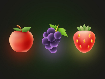 Fruits design icon illustration logo