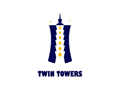 Twin Towers app design logo ui ux web