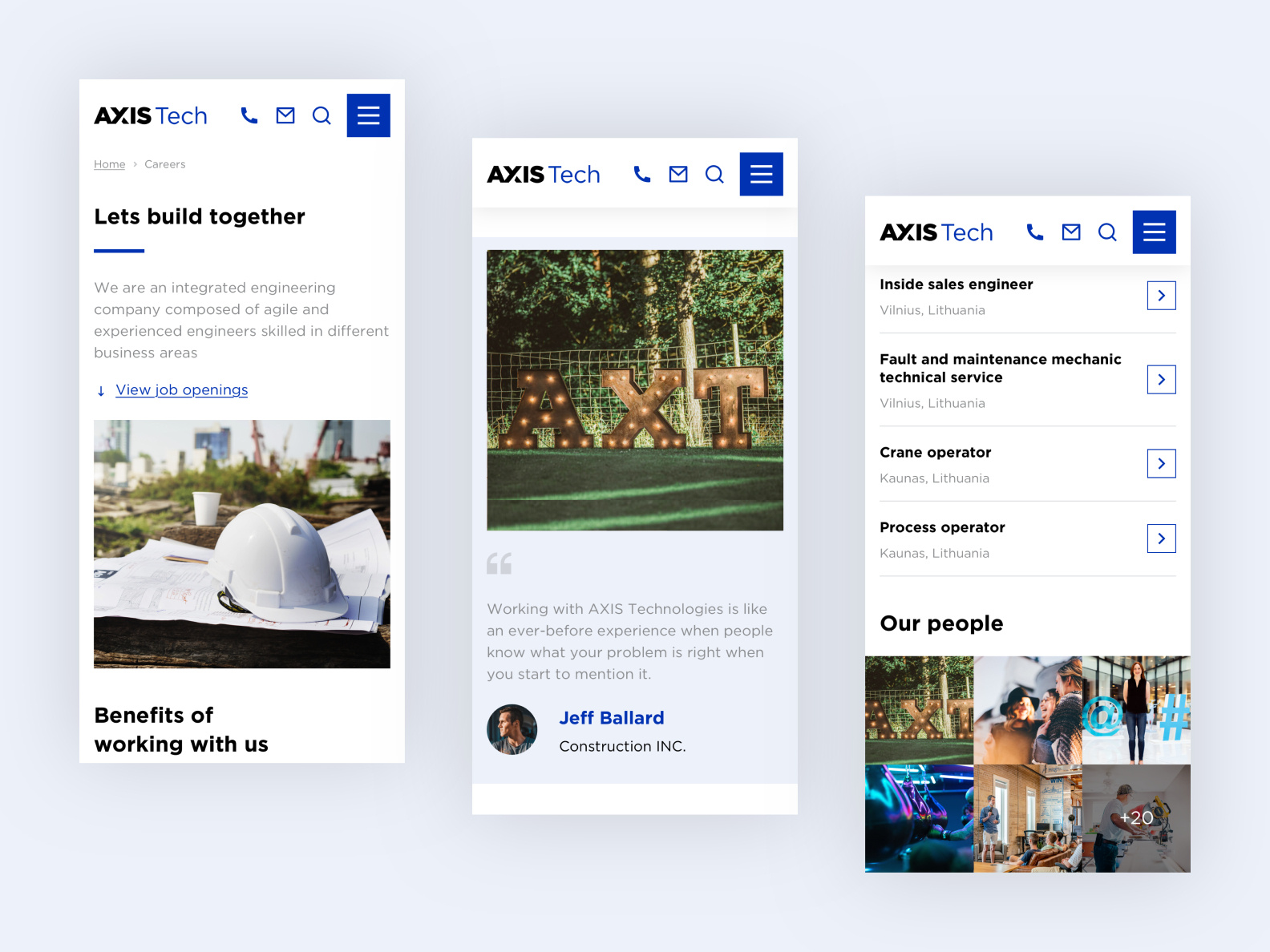 AXIS Tech Career by Denitsa Dimitrova on Dribbble
