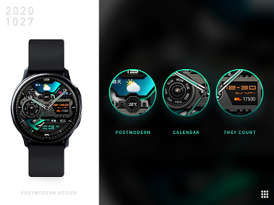 Postmodern watch design ui watch