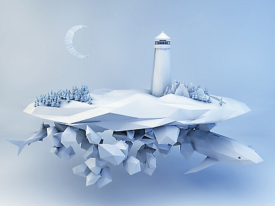 Lighthouse cinema4d