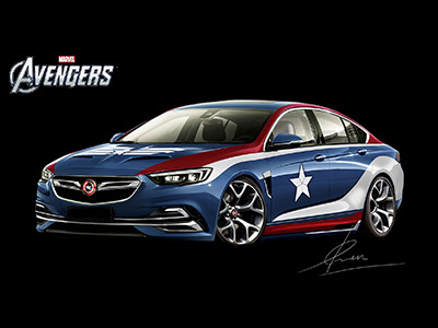 Bodykits Design3 avengers car design on turnning ，bodykits ，stickers