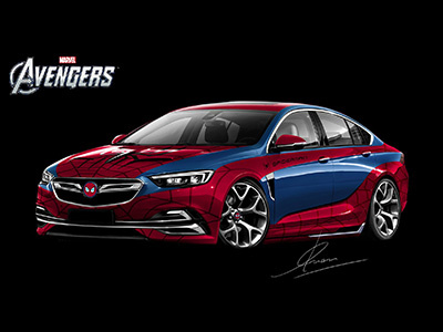 Bodykits Design6 avengers car design on turnning ，bodykits ，stickers