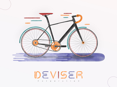 Bicycle Illustration bicycle color design deviser illistration illustration nice speed