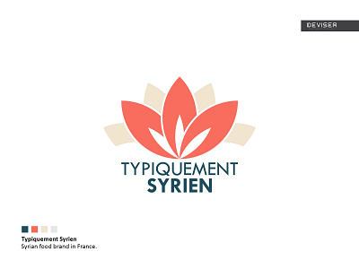 Typiquement Syrien brand branding design deviser food french golden ratio logo syrian