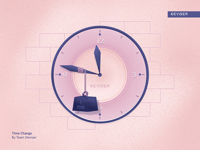 Time Change clock design deviser drawing illustration procreate sketch time