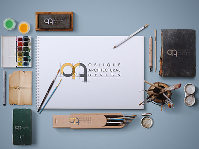 Oblique Architectural Logo Design